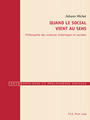 cover image of Quand le social vient au sens